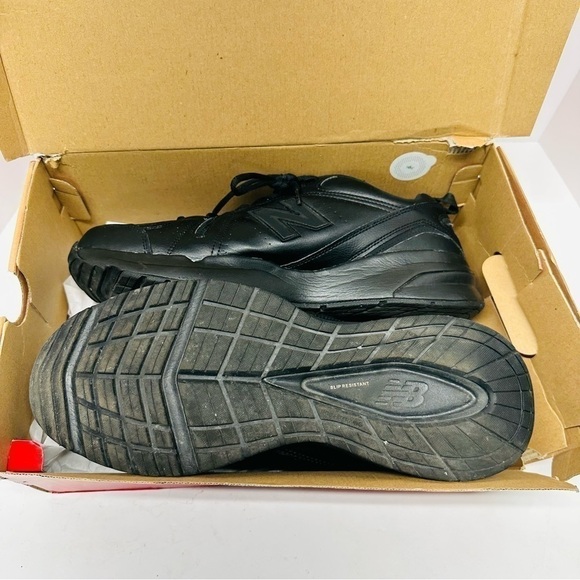 SIZE 14 New Balance 608v5 Mens Wide‎ Fit Slip Resistant Work Shoes Black - Picture 7 of 7